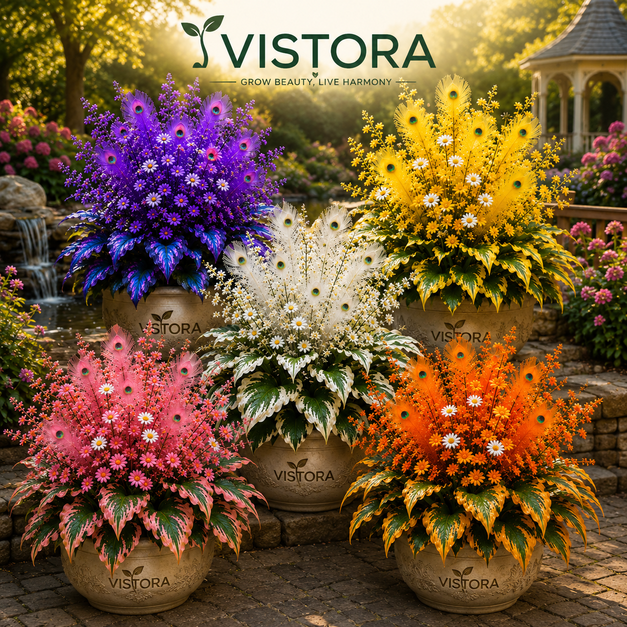 🏠🤗 Peacock Flame Hosta Bulbs💥 Stunning Colors That Brighten Any Space🔥Buy 6 Get 6 Free Bulbs🔥