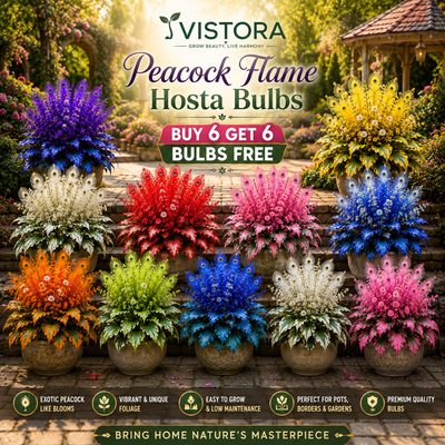 🏠🤗 Peacock Flame Hosta Bulbs💥 Stunning Colors That Brighten Any Space🔥Buy 6 Get 6 Free Bulbs🔥