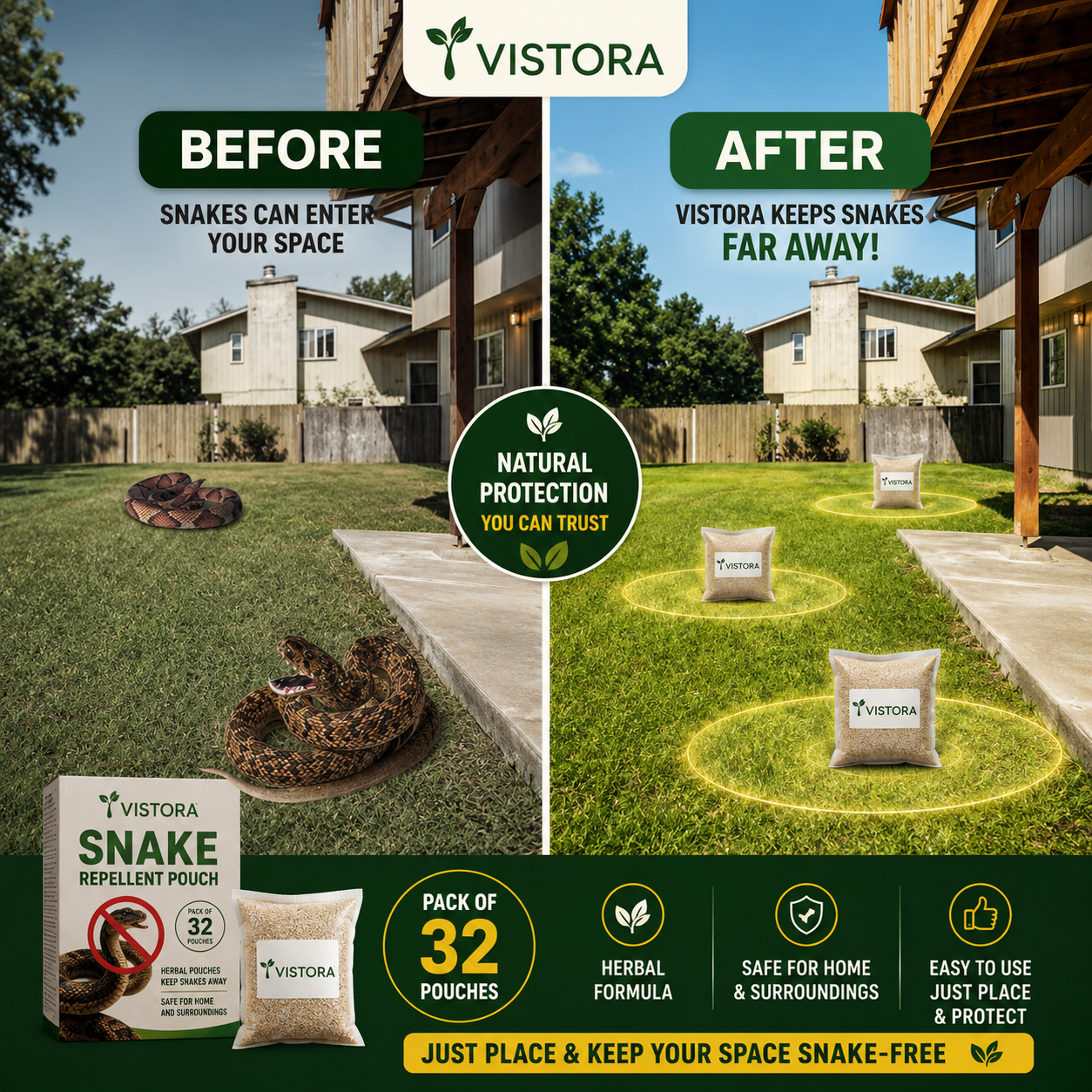 🥰HOT SALE 49% OFF🥰 🐍 Snake Repellent Pouches 🐍 (PACK OF 32)