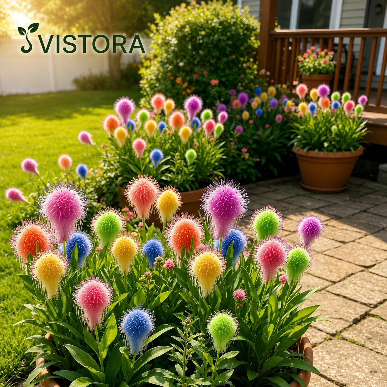 🏠Multi-Color Fluffy Pom Pom Sunflower Seeds☀️Bring magic and beauty to your garden!☀️Buy 1 Get 1 Free☀️1 Pack 300 Seeds