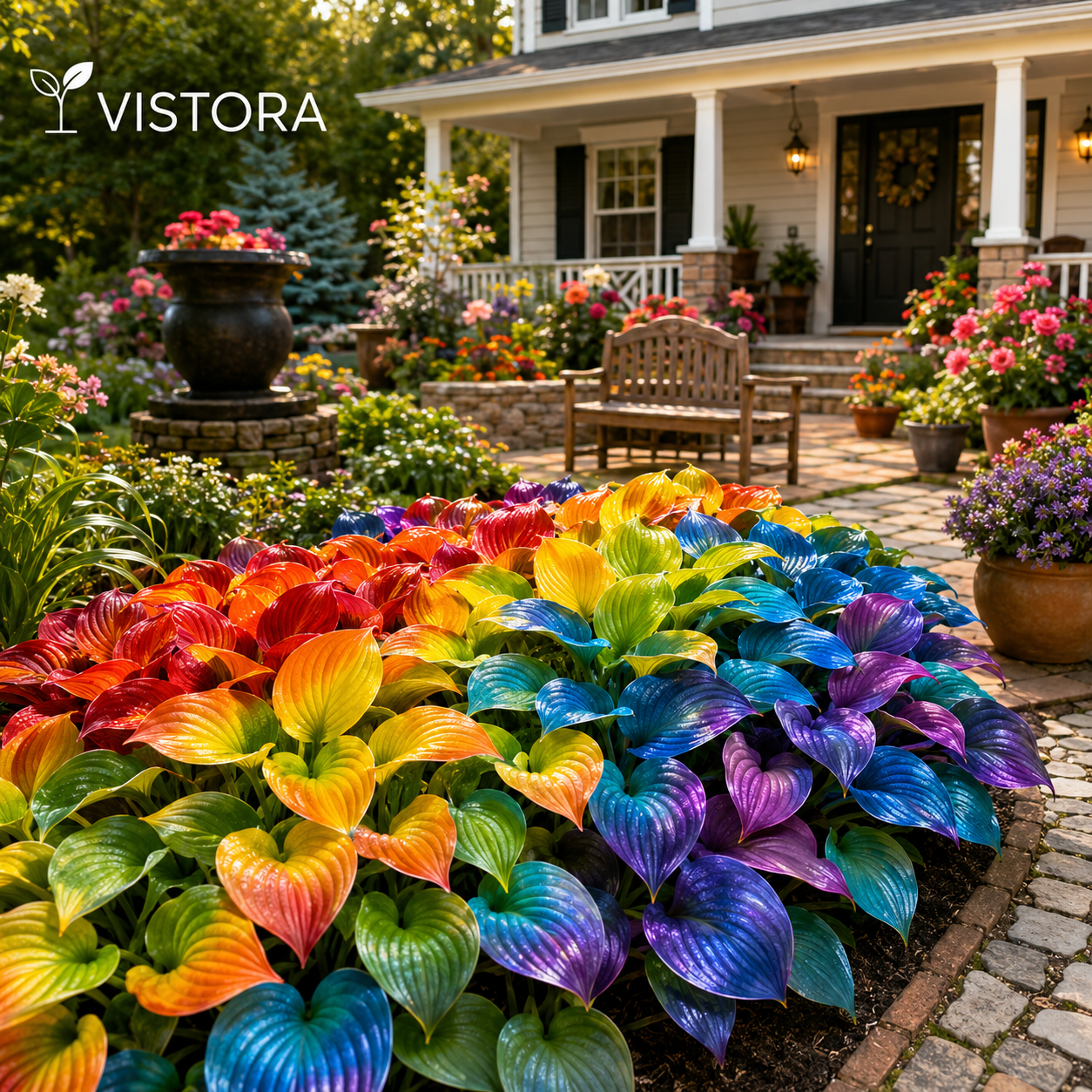 ✨“Dreamlight Colorful Rainbow Hosta — Where Nature Glows in Every Shade” 🌸 Buy 1 Get 1 Free 🌸