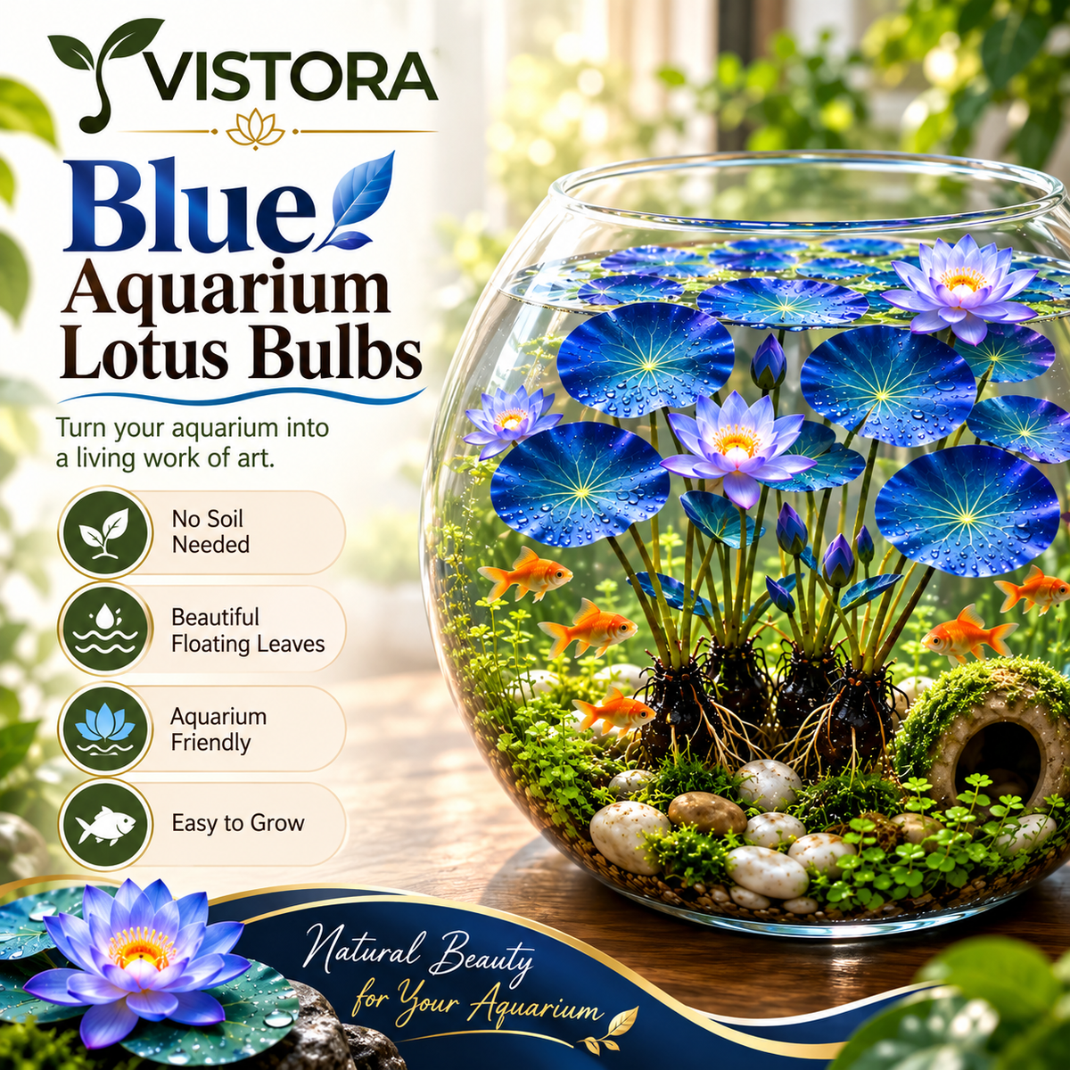 🐟 RED AQUARIUM LOTUS ROOTS BULBS🌿 TURN YOUR AQUARIUM INTO A LIVING GARDEN🌿✨ Buy 4 Get 4 Free Bulbs ✨