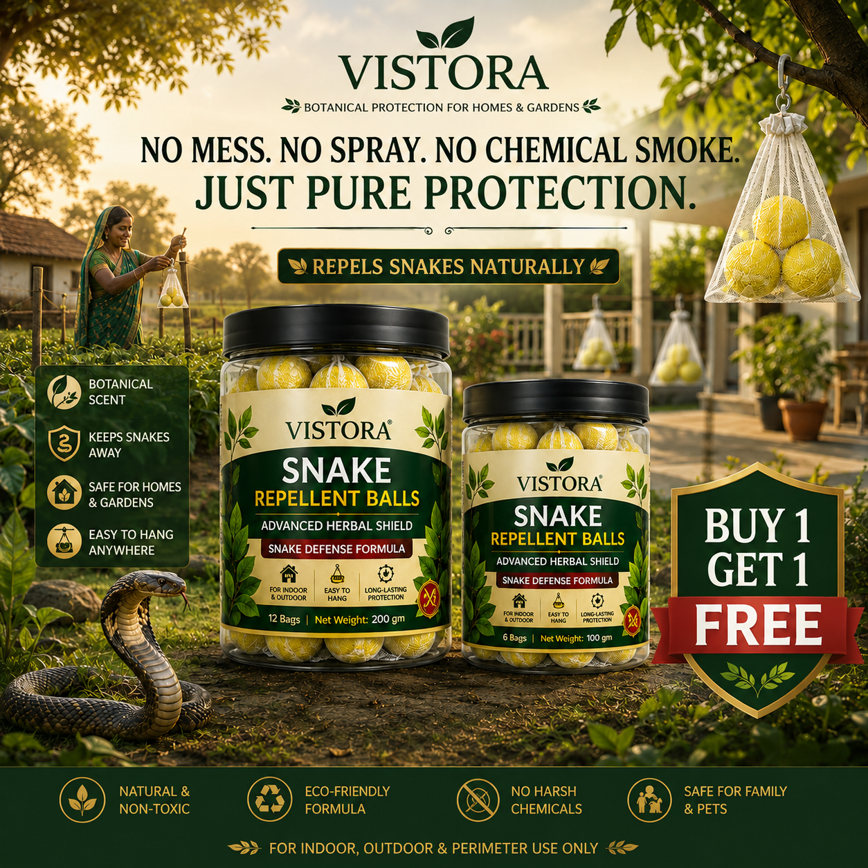 🥰HOT SALE 49% OFF🥰 🐍Snake Repellent Balls🐍 - Advanced Herbal Shield Protection✨Buy 1 Get 1 Free✨