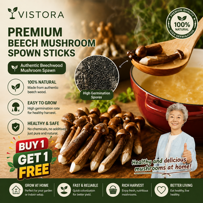 🥳2026 HOT SALE🥳💞50K+ SOLD!✨Premium Organic Mushroom Harvest Grow Kit Seeds – Buy 1 Get 1 Free Special Pack