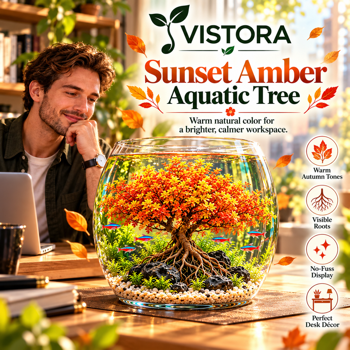 🔥 Crimson Sakura Aquatic Tree Bulbs – Grow a Fiery Underwater Mini Forest✨ Buy 4 Get 4 Free Bulbs ✨
