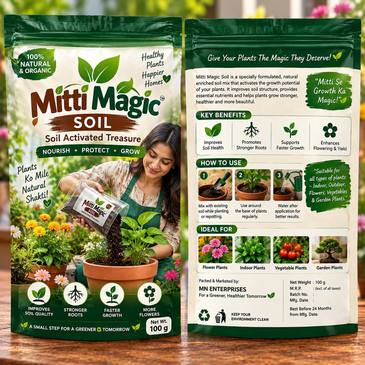 💥 HOT SALE 50% OFF 🌱 MITTI MAGIC SOIL 🌱 Mitti Se Growth Ka Magic🌱✨ Buy 2 Get 2 Free ✨