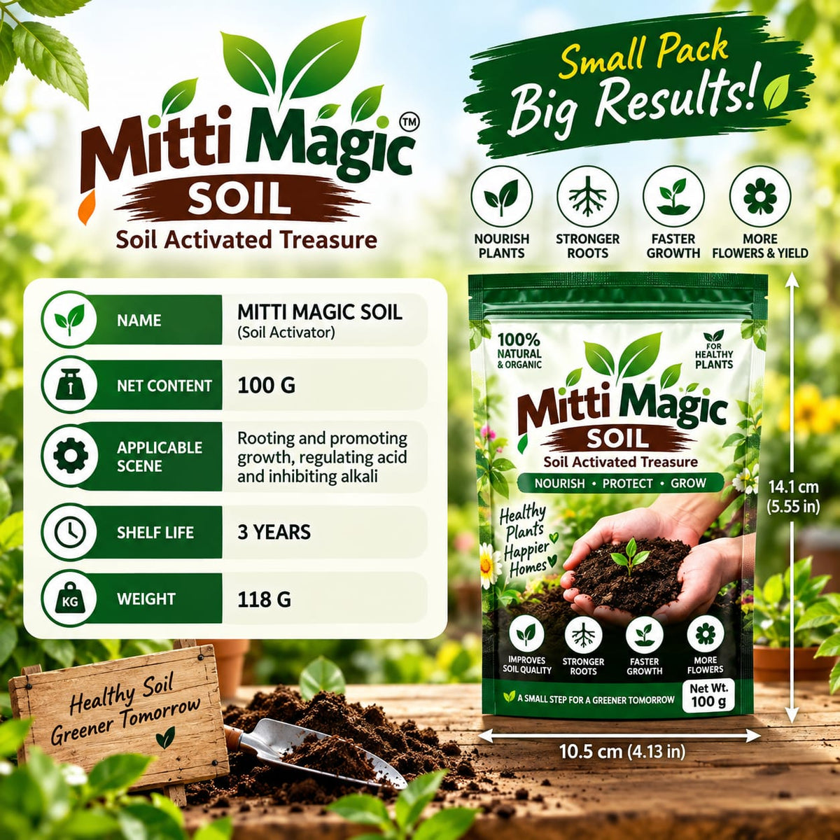 💥 HOT SALE 50% OFF 🌱 MITTI MAGIC SOIL 🌱 Mitti Se Growth Ka Magic🌱✨ Buy 2 Get 2 Free ✨